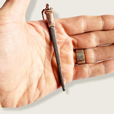 Copper Coffin Nail Necklace
