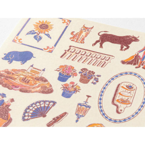 Spanish Motifs Sticker Sheet