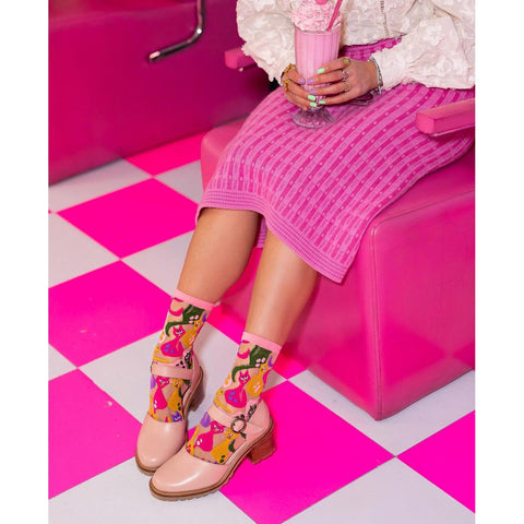 Dopamine Cats Sheer Socks