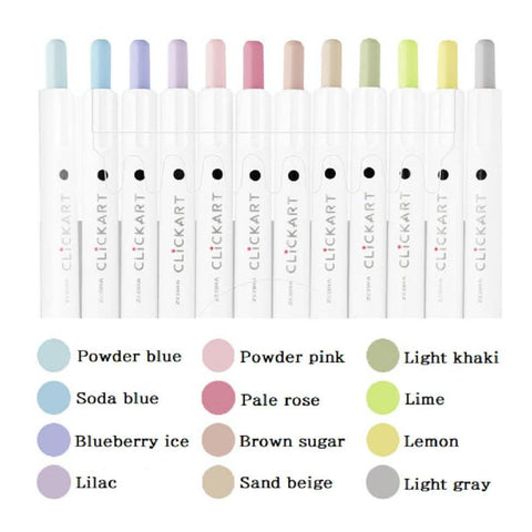 CLiCKART Retractable Marker Pens