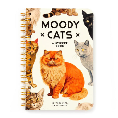 Moody Cats Sticker Book