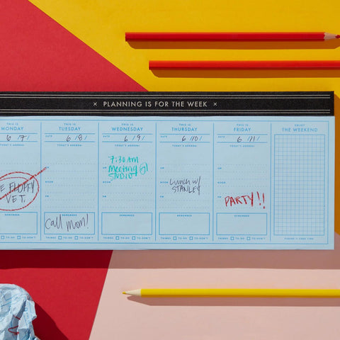Planning is for the Week Desk Planner