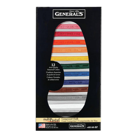 Compressed Pastel Chalk Sticks, Rainbow