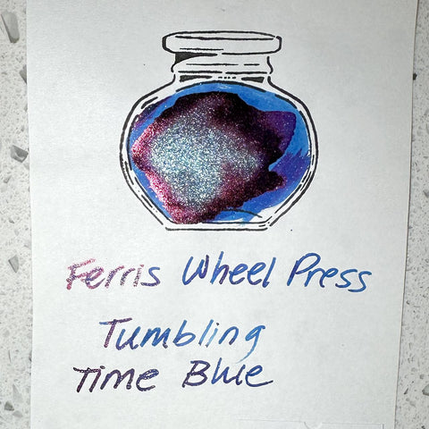 Tumbling Time Blue FerriTales Fountain Pen Ink