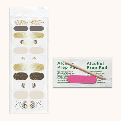 Hedgehogs Mani Nail Wrap Kit
