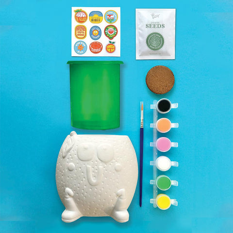 Paint + Grow Orange Planter Kit