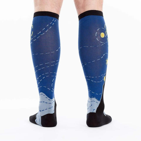 Starry Night Stretchy Knee High Socks