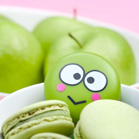 Keroppi Macaron Lip Balm, Green Apple