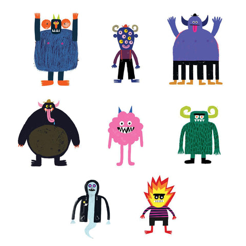 Spooky Squad Tattoo Set