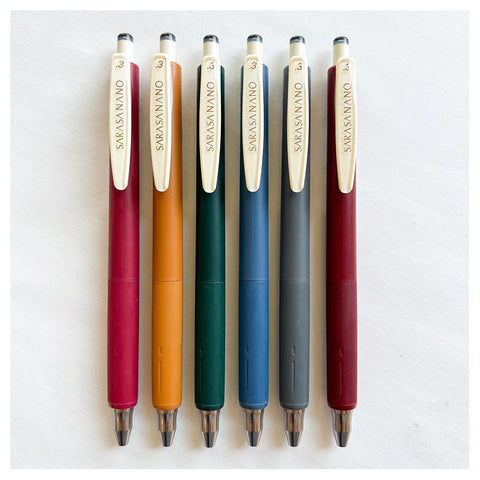 Sarasa Vintage Nano Gel Pens