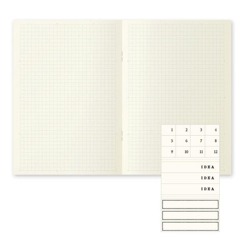 MD Light A5 Grid Notebooks, Pack of 3