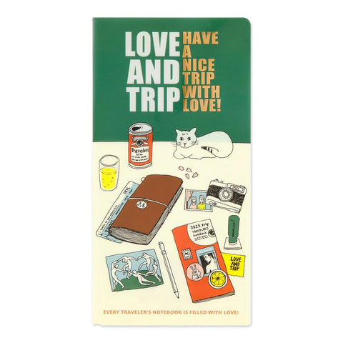 TRAVELER'S notebook, Regular Size, LOVE AND TRIP Clear Folder