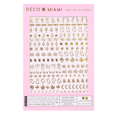Golden Hour Nail Art Stickers
