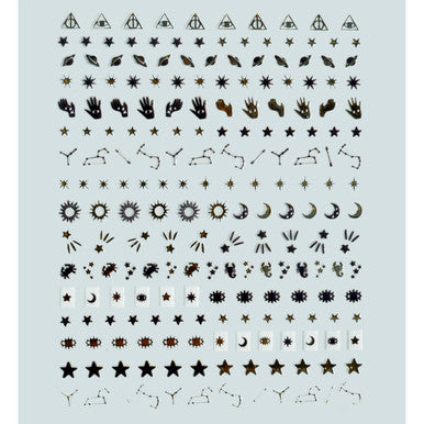 Retrograde Nail Art Stickers