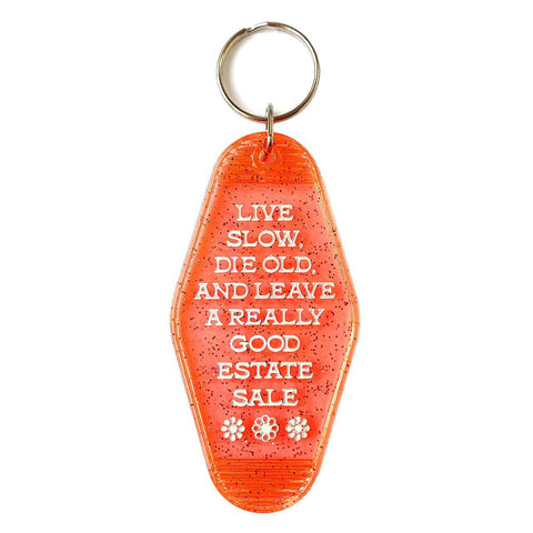 Estate Sale Motel Tag Keychain