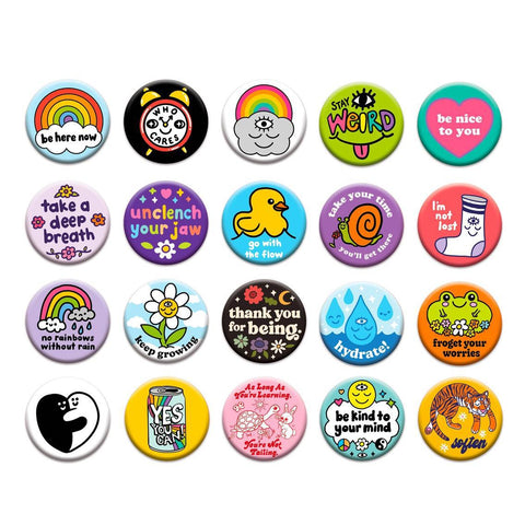 Wokeface 1.25" Pinback Buttons