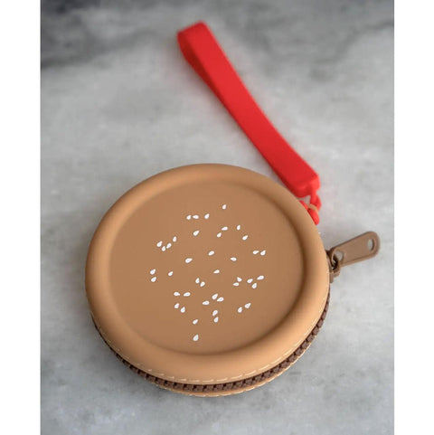 Burger Zipper Coin Pouch