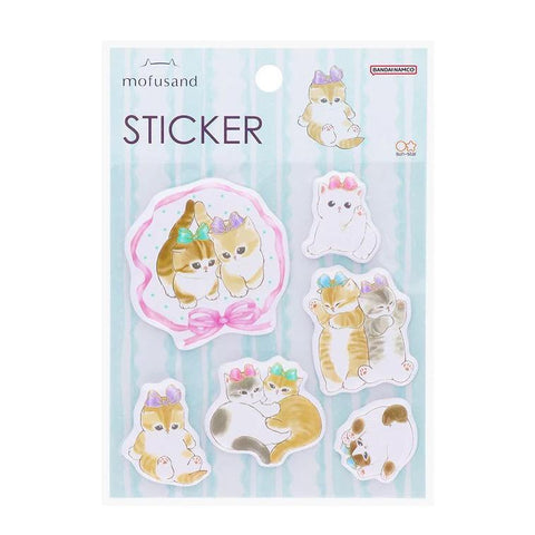 Mofusand Ribbon Puffy Stickers