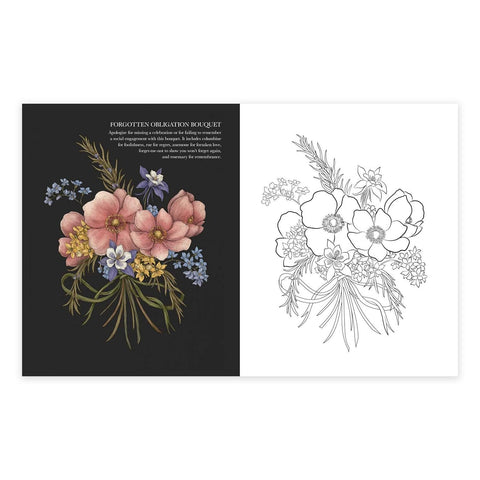 Floriography Coloring Book
