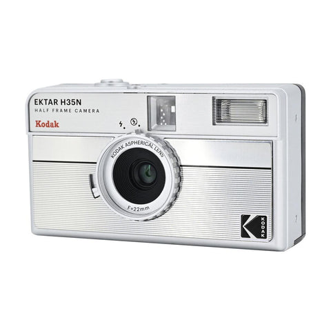 KODAK Ektar H35N Half Frame 35mm Camera w/ Flash, Silver