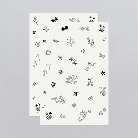 Tiny Nature Tattoo Sheets