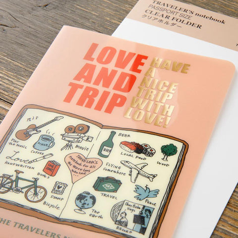 TRAVELER'S Notebook Passport Size 2025 Clear Folder