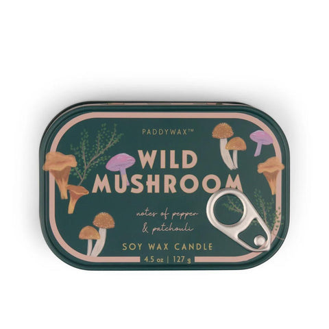 Wild Mushroom Bistro Tin Candle