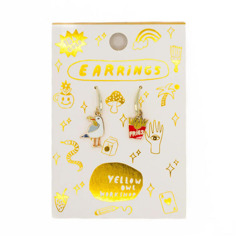 Seagull + Fries Earrings