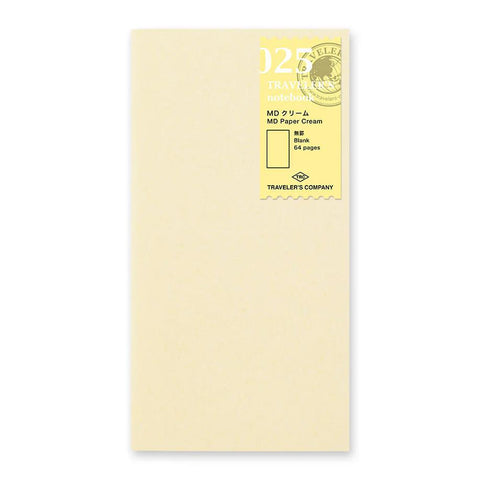 TRAVELER'S notebook, Regular Size, 025 - Cream Paper Notebook