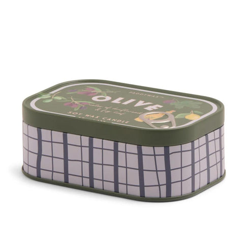 Olive Bistro Tin Candle