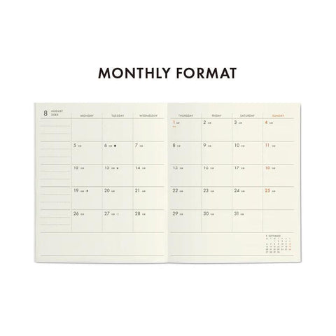 Houma Square 2025 Monthly Planner, Blue Green