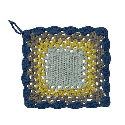 Cotton Crocheted Scalloped Pot Holders
