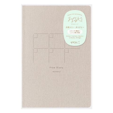 Yuru Log Monthly Free Diary Notebook