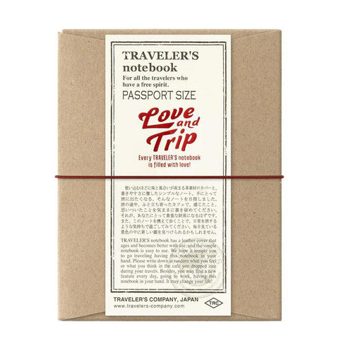 TRAVELER'S notebook, Passport Size, LOVE AND TRIP Edition