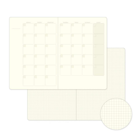 Yuru Log Monthly Free Diary Notebook
