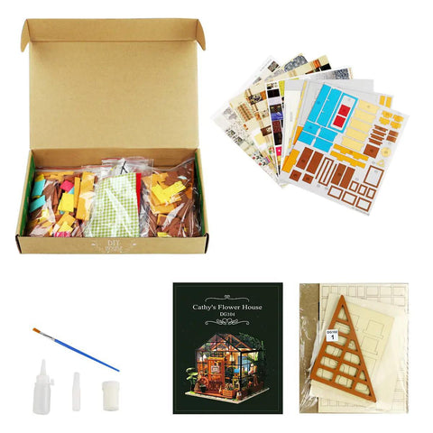 Cathy's Flower House DIY Miniature Kit