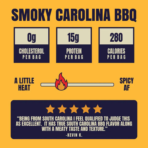 Vegan Smoky Carolina BBQ Jerky