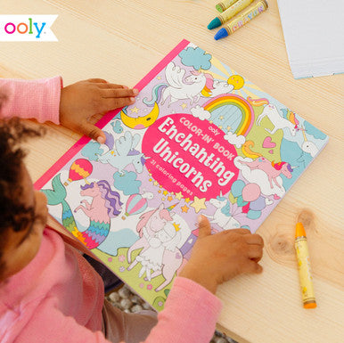 Enchanting Unicorns Color-in' Book