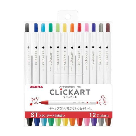 CLiCKART Marker Pen Set, Standard Colors
