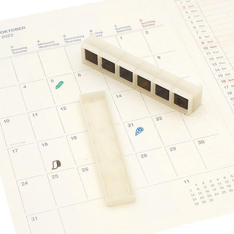 Pochitto6 Push-Button Stamps, Stationery