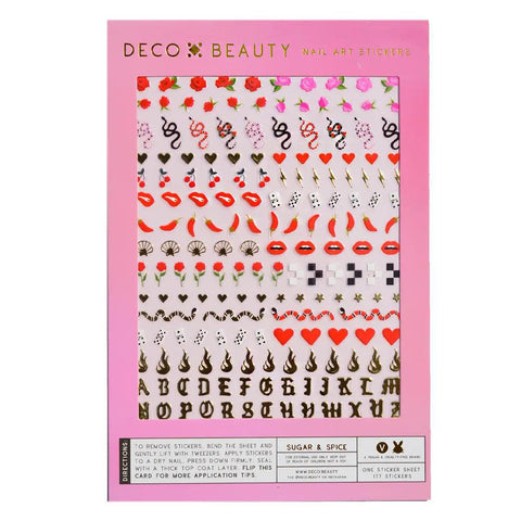 Sugar + Spice Nail Art Stickers