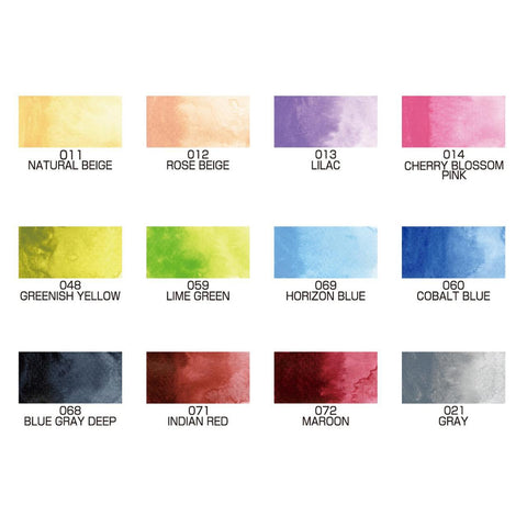 Gansai Tambi Watercolor 12 Color Set II