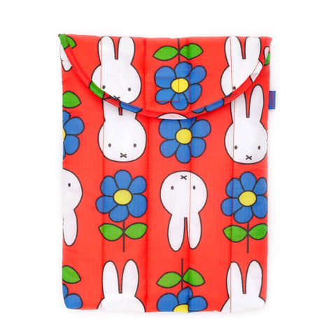 Puffy Laptop Sleeve: Flower Miffy