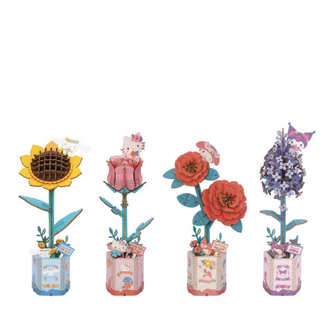 Hello Kitty + Friends 3D Flower Puzzles