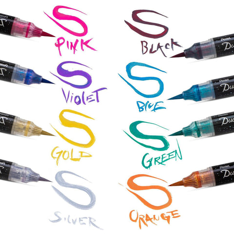 Dual Metallic Brush Pens