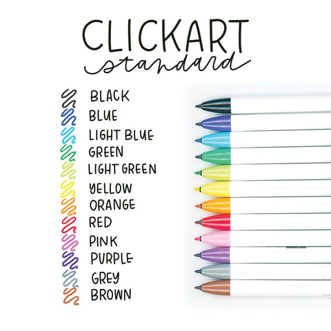CLiCKART Retractable Marker Pens