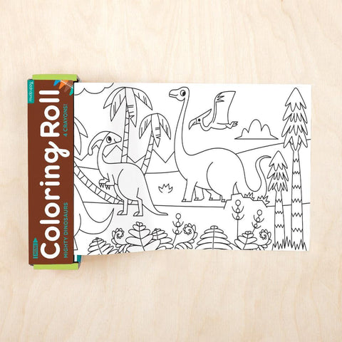 Dinosaurs Mini Coloring Roll