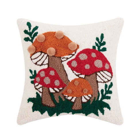 Shroomy Pom Pom Hook Pillow