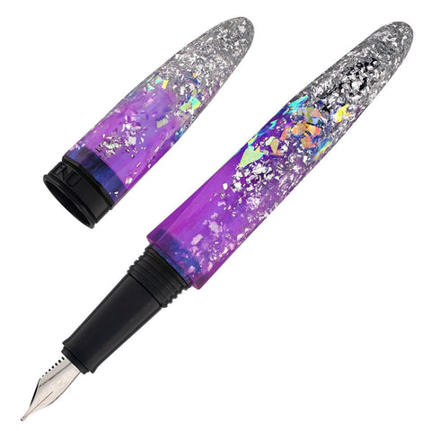 Briolette Fountain Pen, Magenta Frost