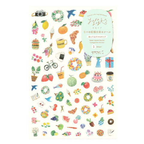 Yuru Log Motif Sticker Sheet
